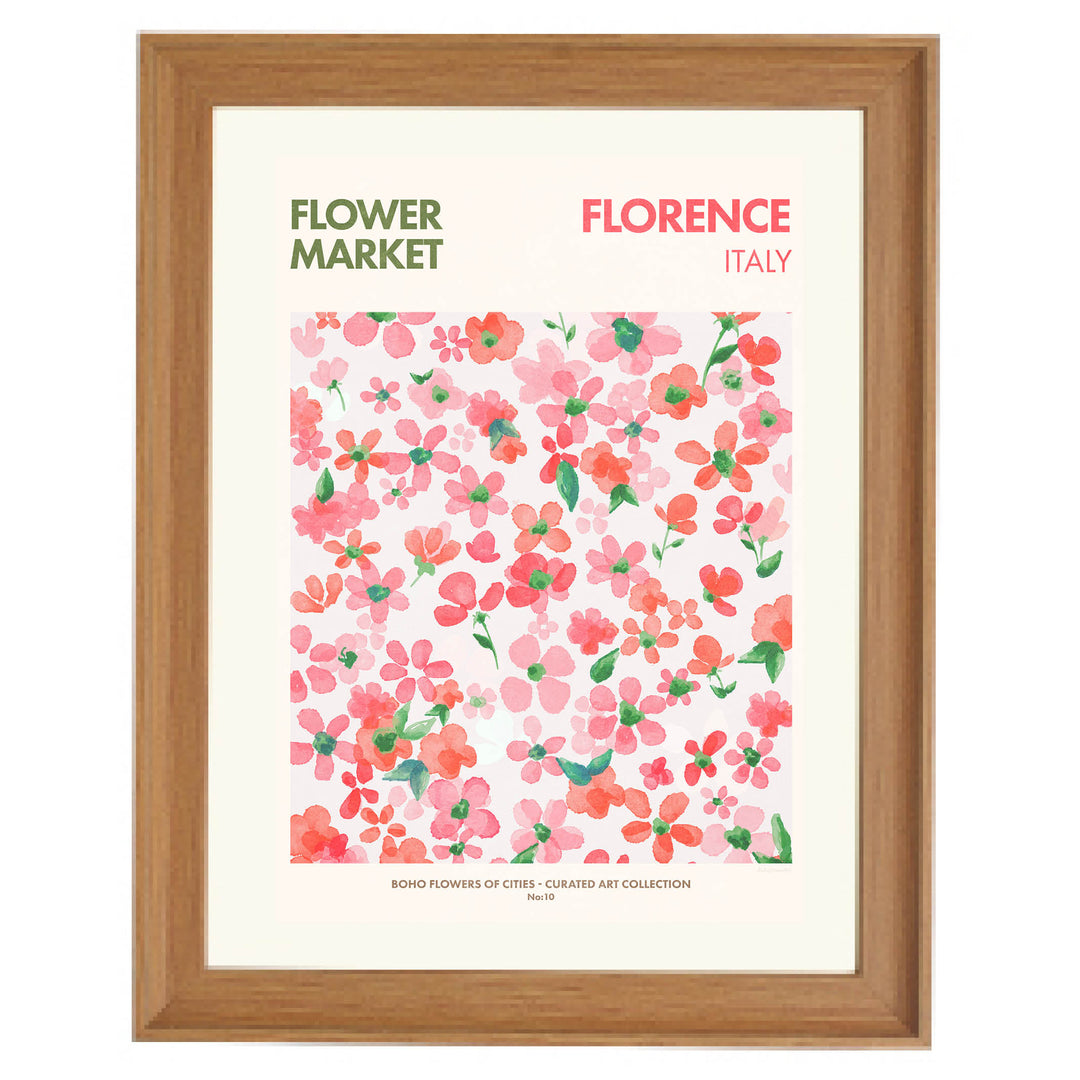 Florence Flower Market Art Print