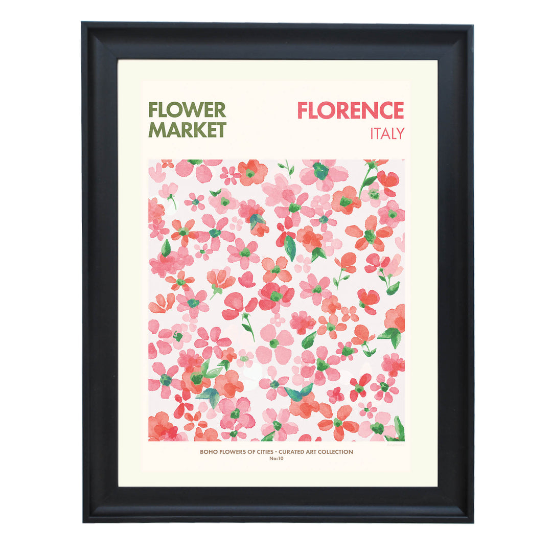 Florence Flower Market Art Print