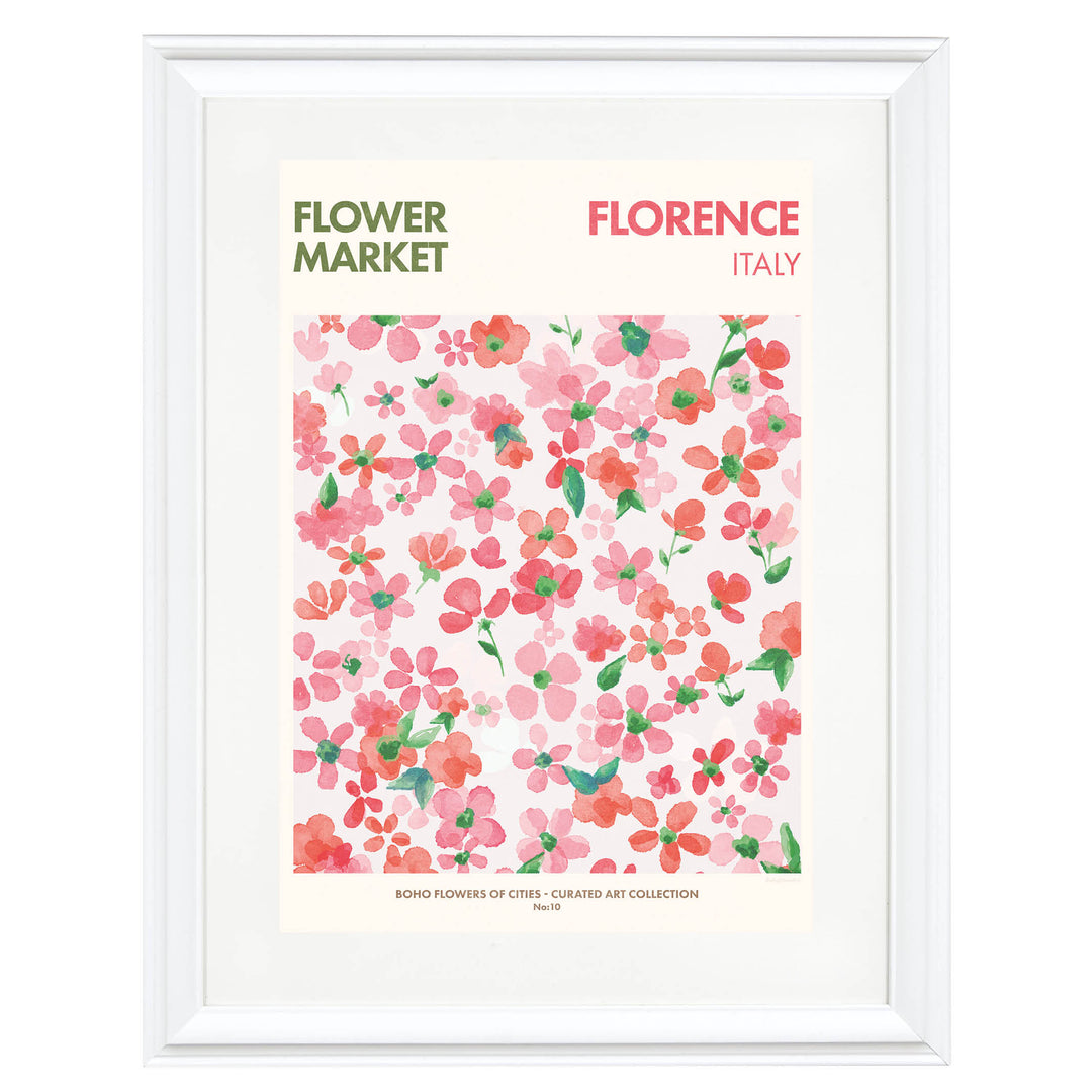 Florence Flower Market Art Print