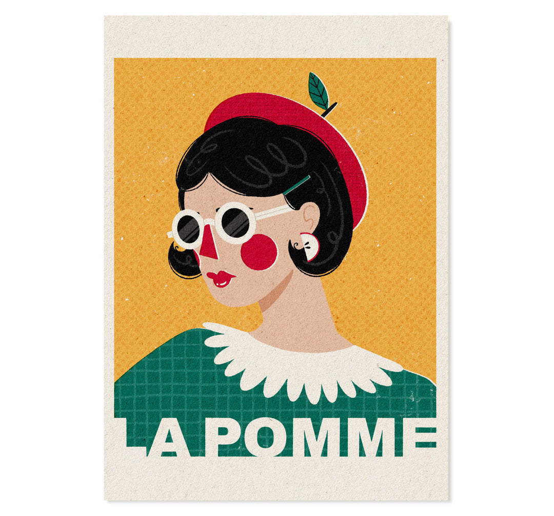 La Pomme French Fashion Portrait Art Print