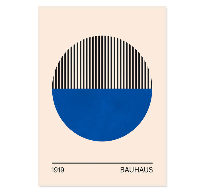 Bauhaus Blue No. 1 Art Print