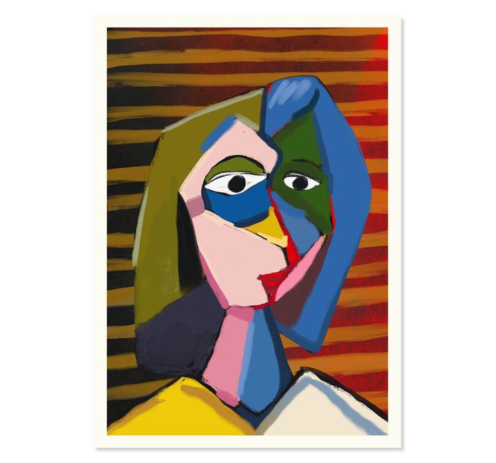 Cubist Muse Art Print