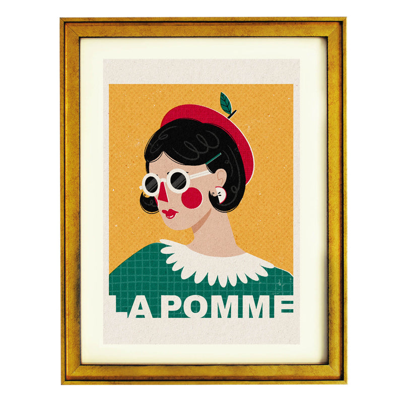 La Pomme French Fashion Portrait Art Print