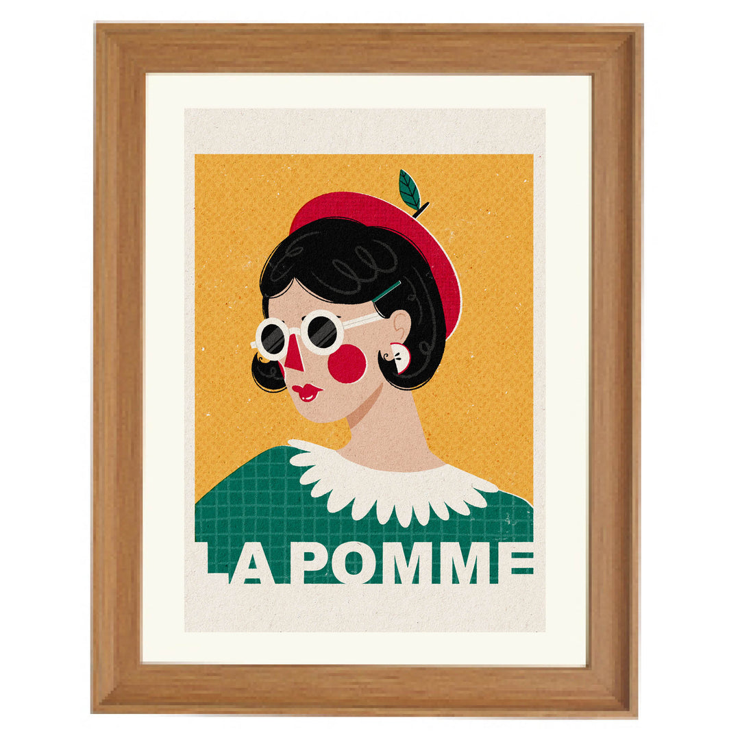 La Pomme French Fashion Portrait Art Print