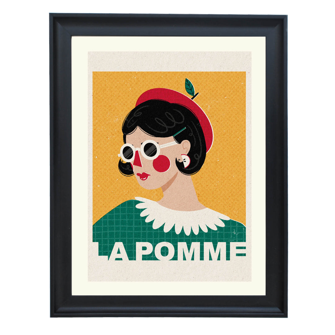 La Pomme French Fashion Portrait Art Print