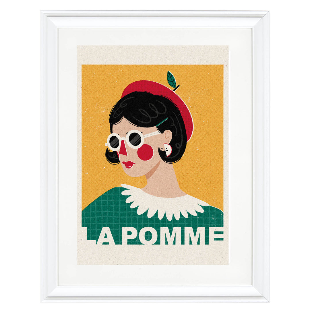 La Pomme French Fashion Portrait Art Print