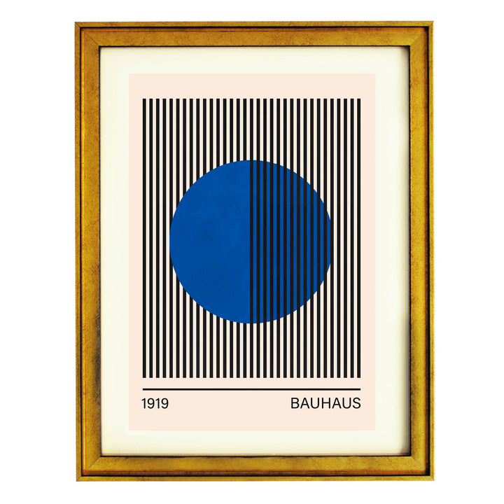 Bauhaus Blue No. 3 Art Print