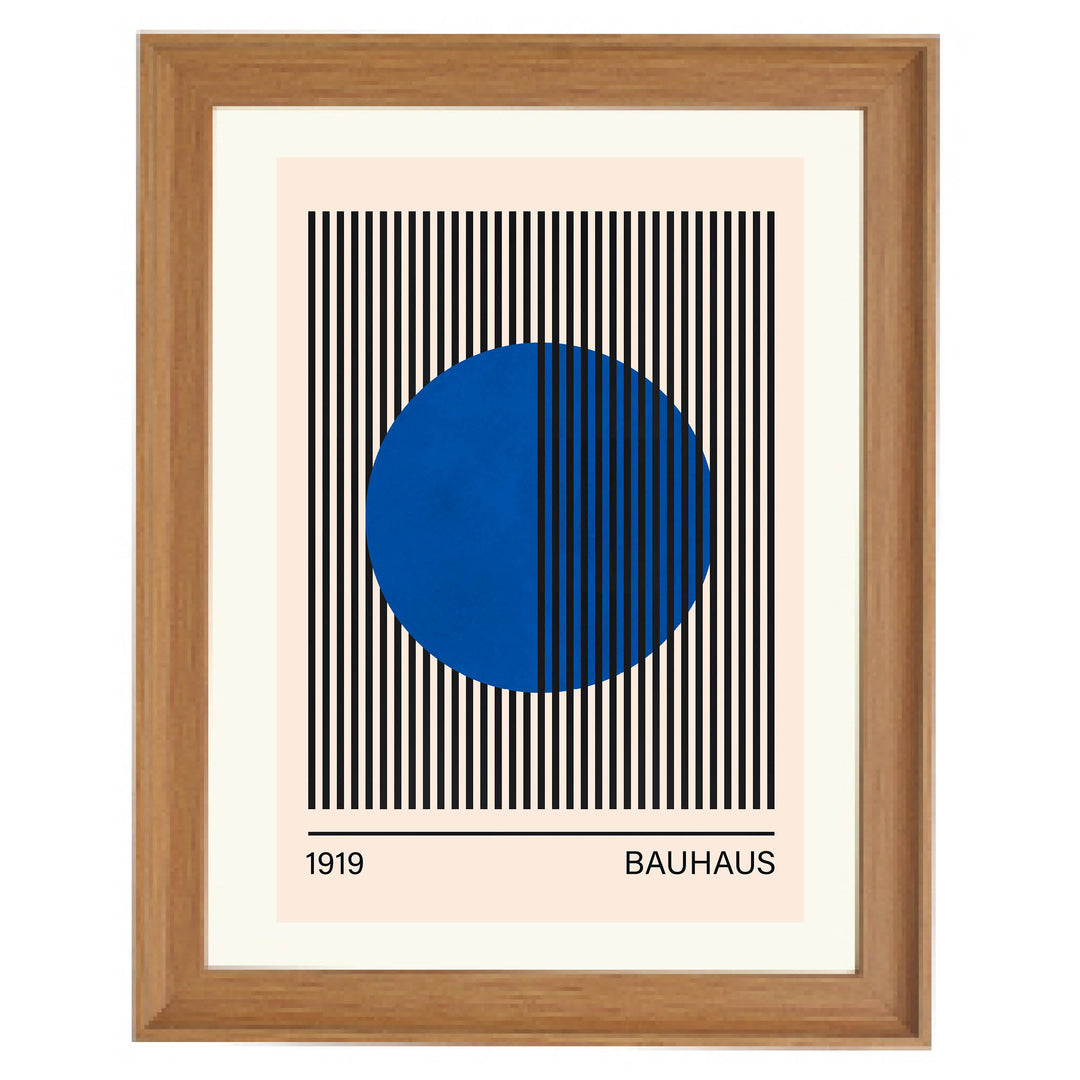 Bauhaus Blue No. 3 Art Print