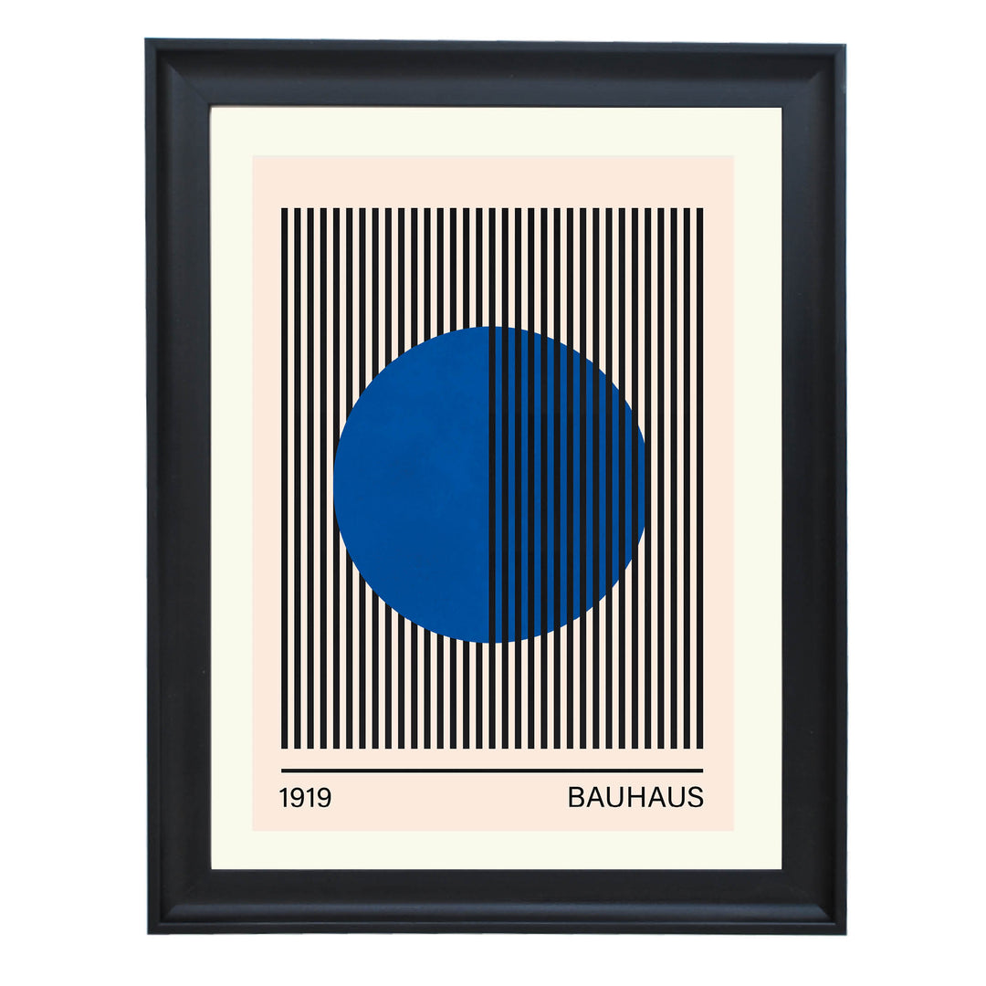 Bauhaus Blue No. 3 Art Print