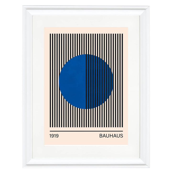 Bauhaus Blue No. 3 Art Print