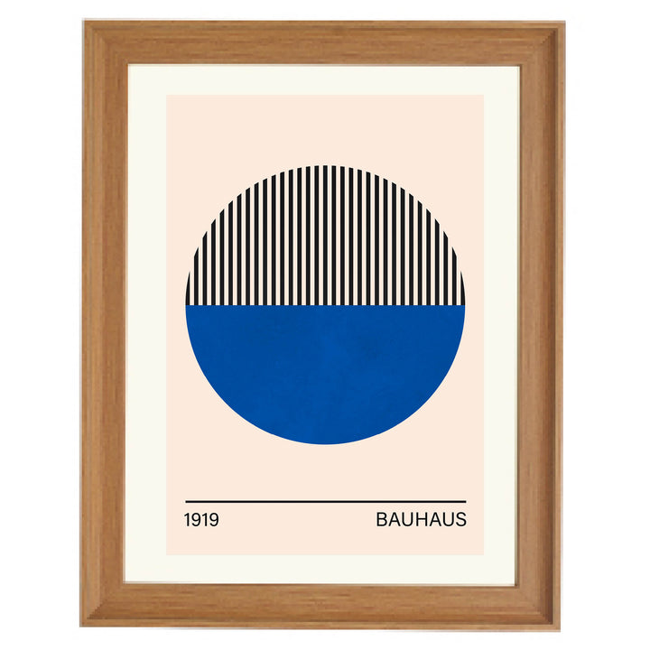 Bauhaus Blue No. 1 Art Print