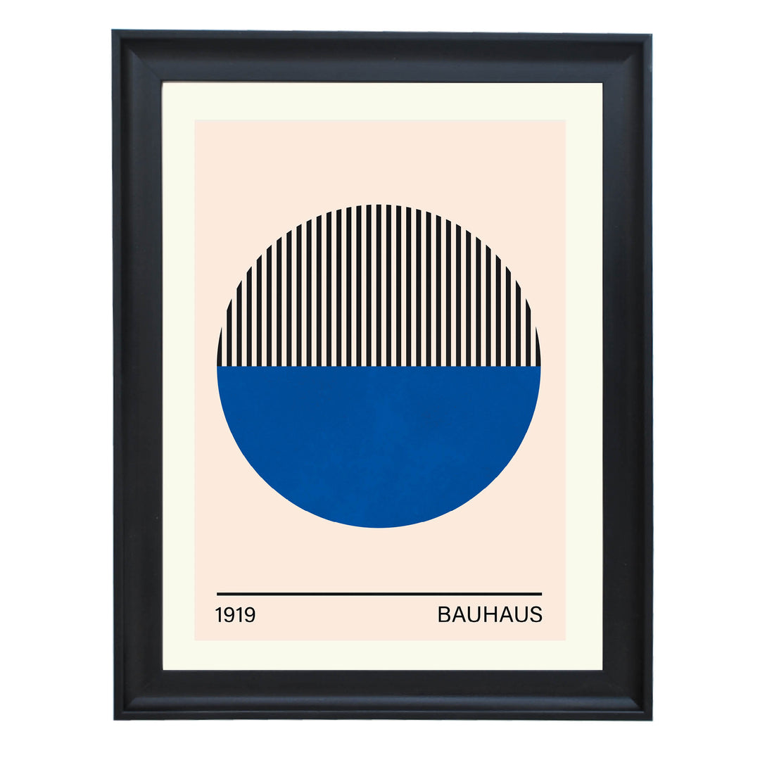 Bauhaus Blue No. 1 Art Print