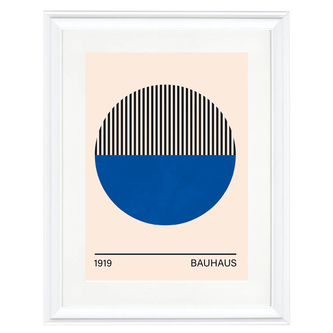 Bauhaus Blue No. 1 Art Print