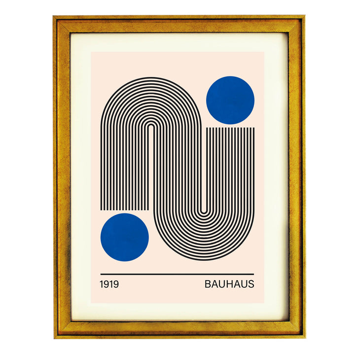 Bauhaus Blue No. 2  Art Print