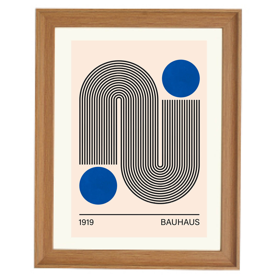 Bauhaus Blue No. 2  Art Print