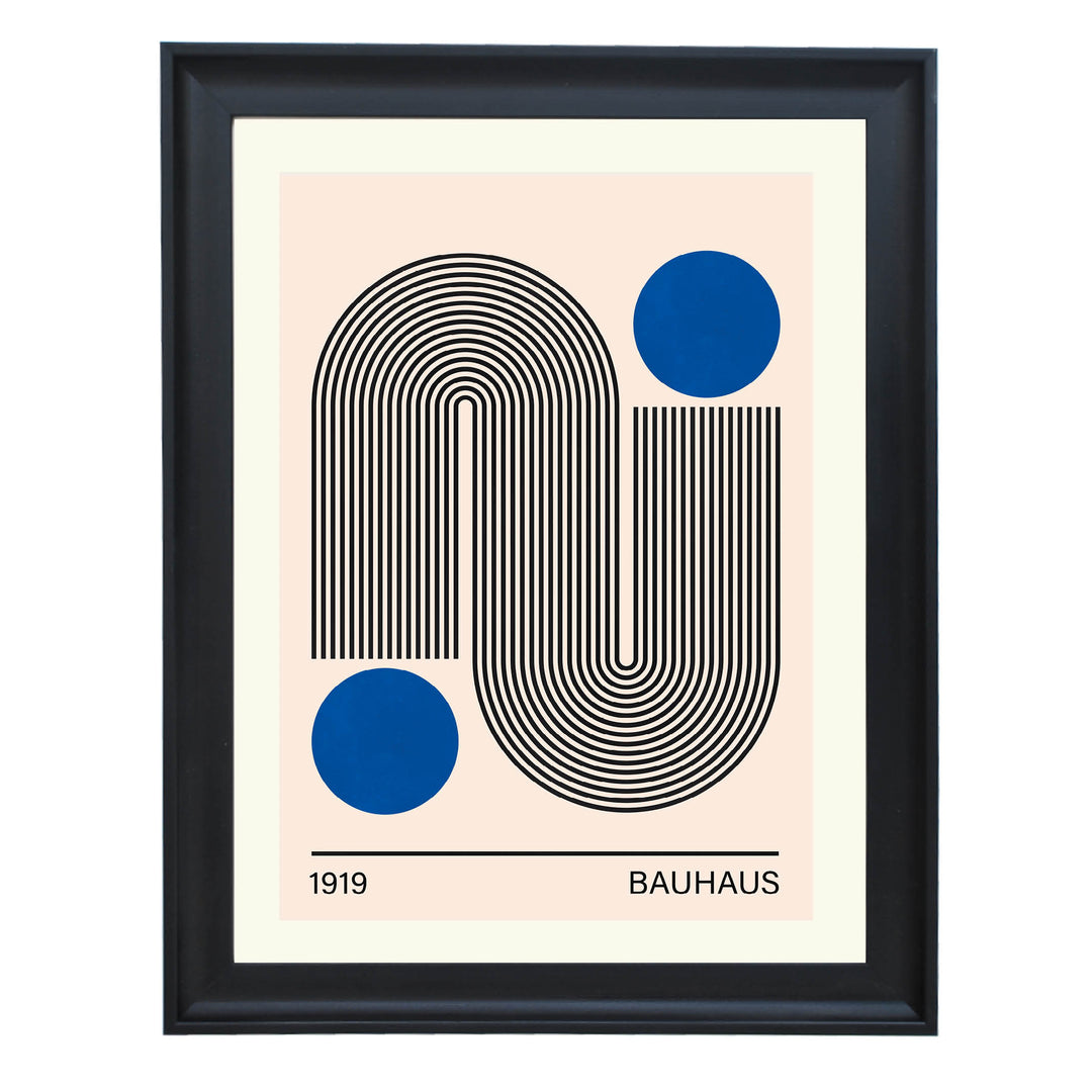 Bauhaus Blue No. 2  Art Print