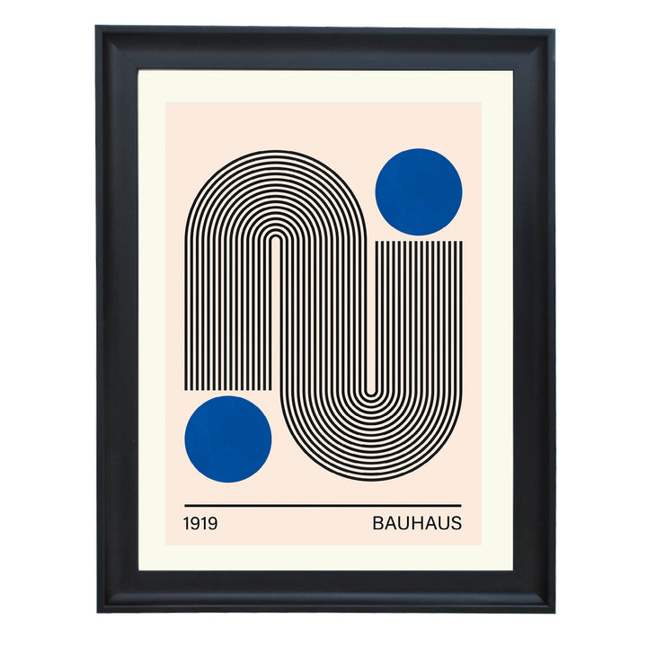 Bauhaus Blue No. 2  Art Print