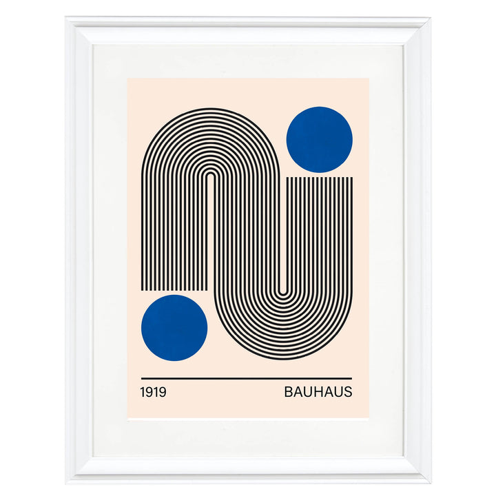 Bauhaus Blue No. 2  Art Print