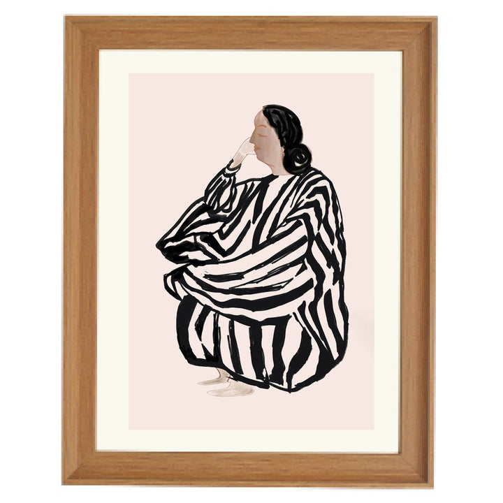 The Lady Who Ponders Art Print