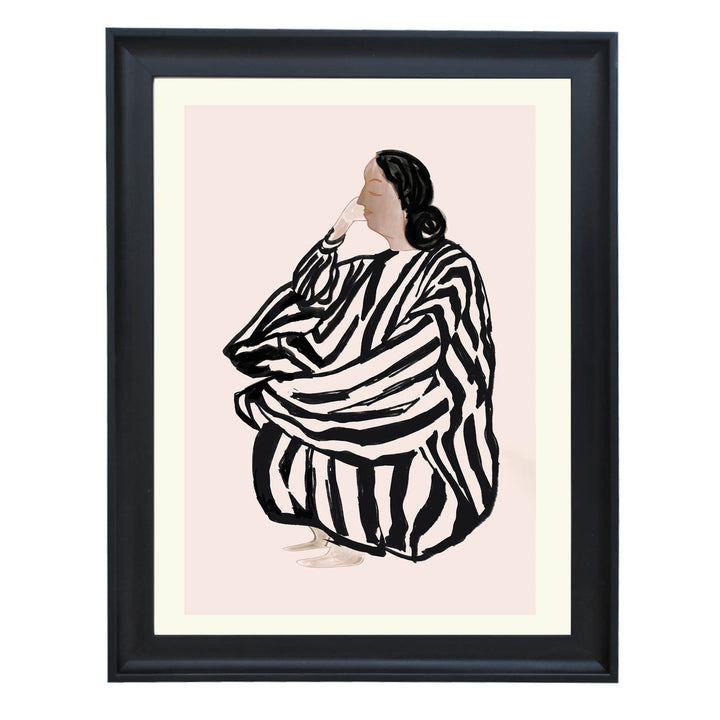 The Lady Who Ponders Art Print