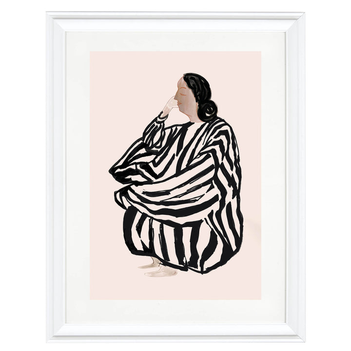 The Lady Who Ponders Art Print