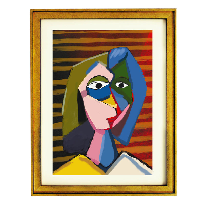 Cubist Muse Art Print