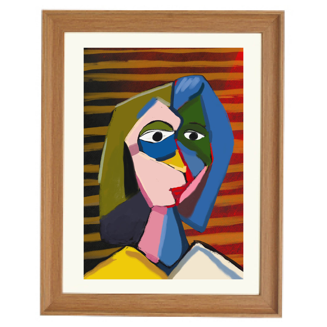 Cubist Muse Art Print