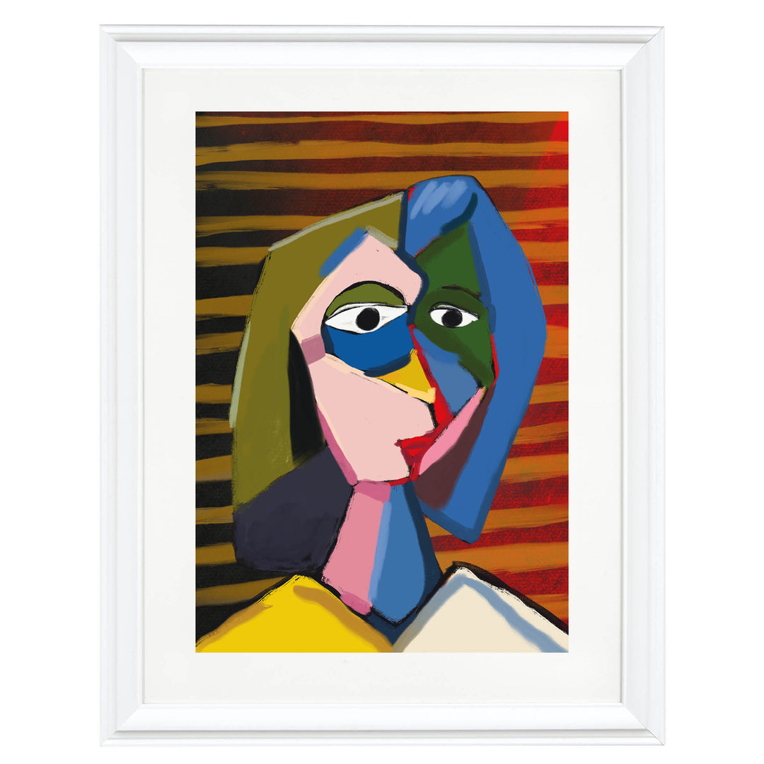 Cubist Muse Art Print