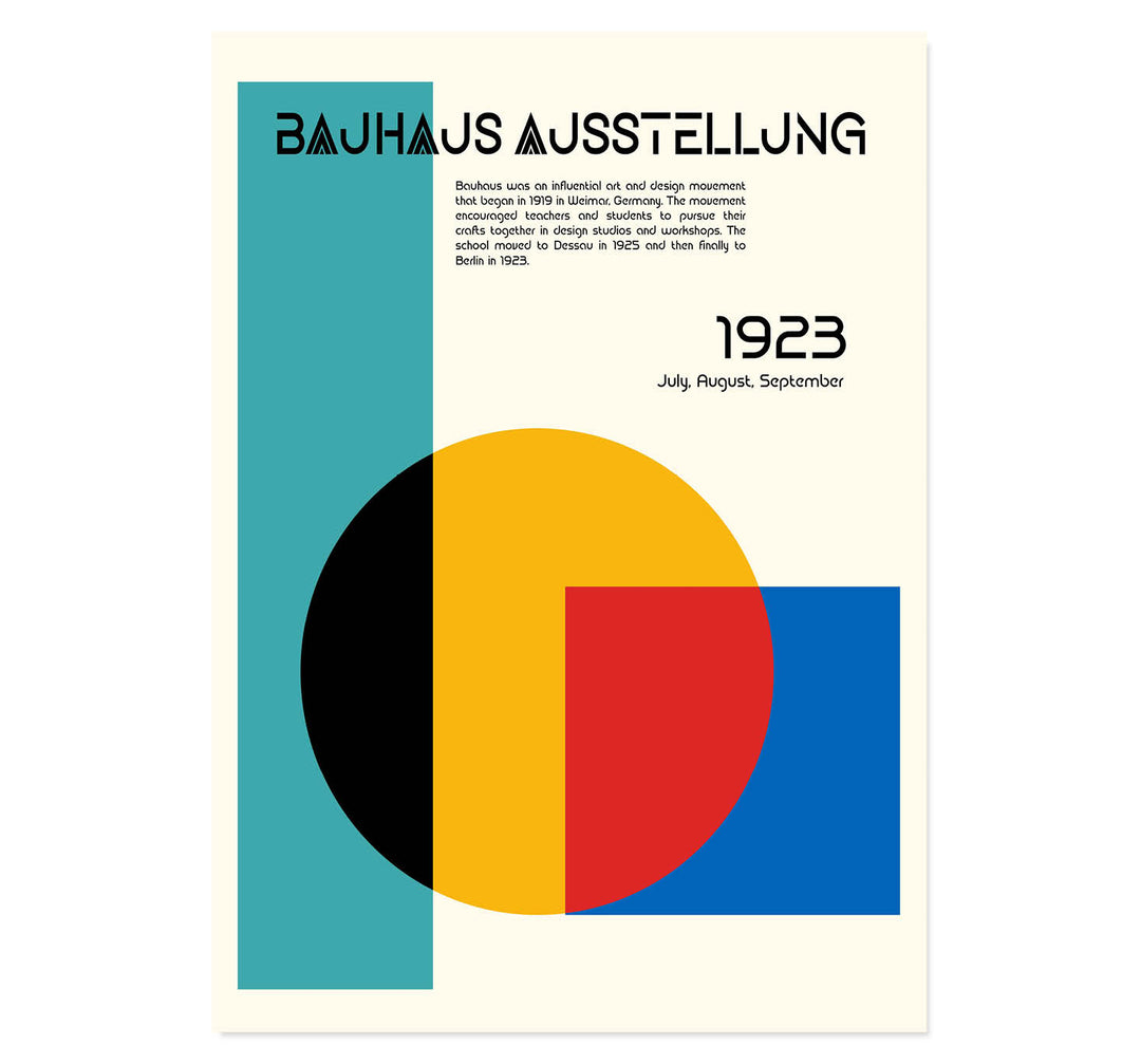 Bauhaus Ausstellung 1923 Art Print