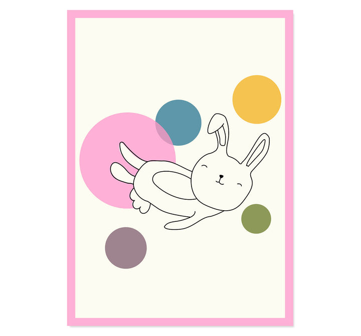 Neo the Space Rabbit Art Print