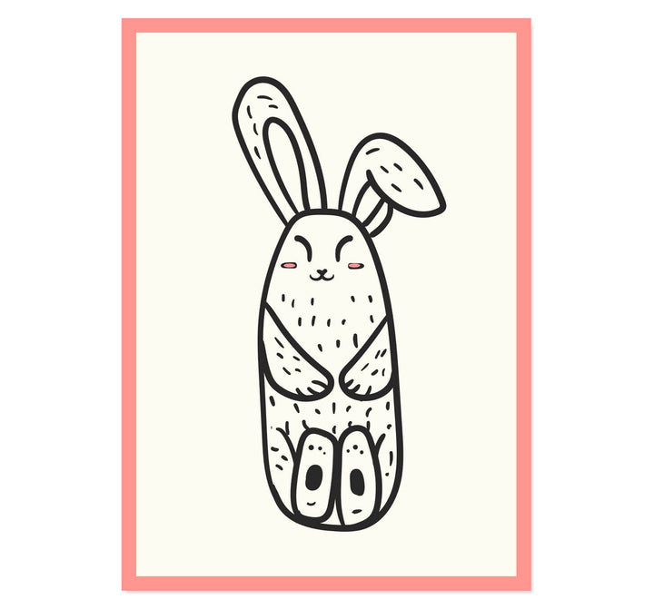 Relaxing Rabbit Art Print