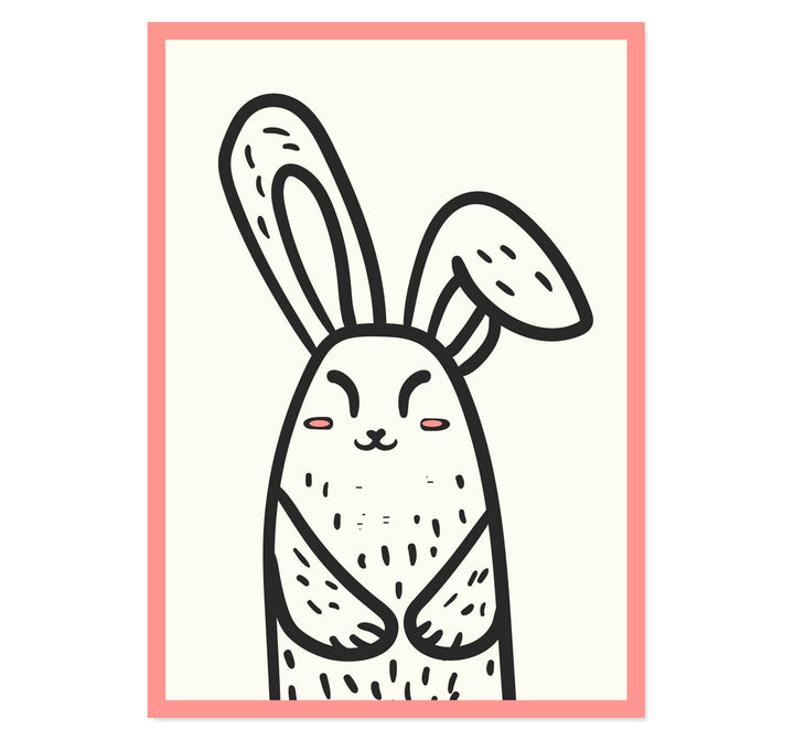 Hoppy Bunny Art Print