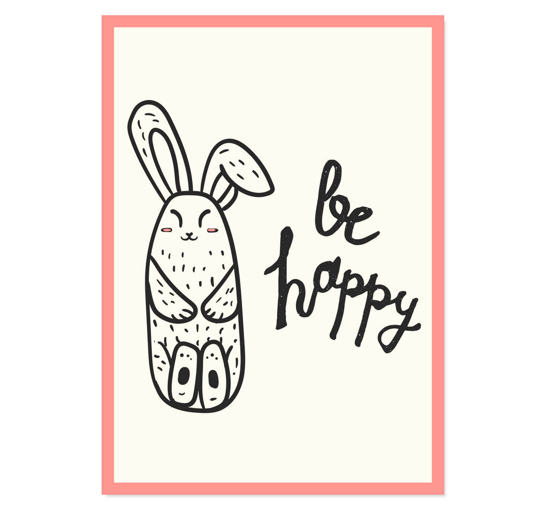 Happy Bunny Art Print