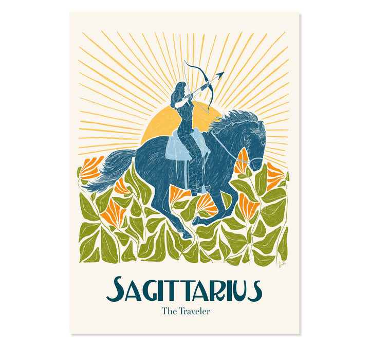 Sagittarius: The Traveler Art Print