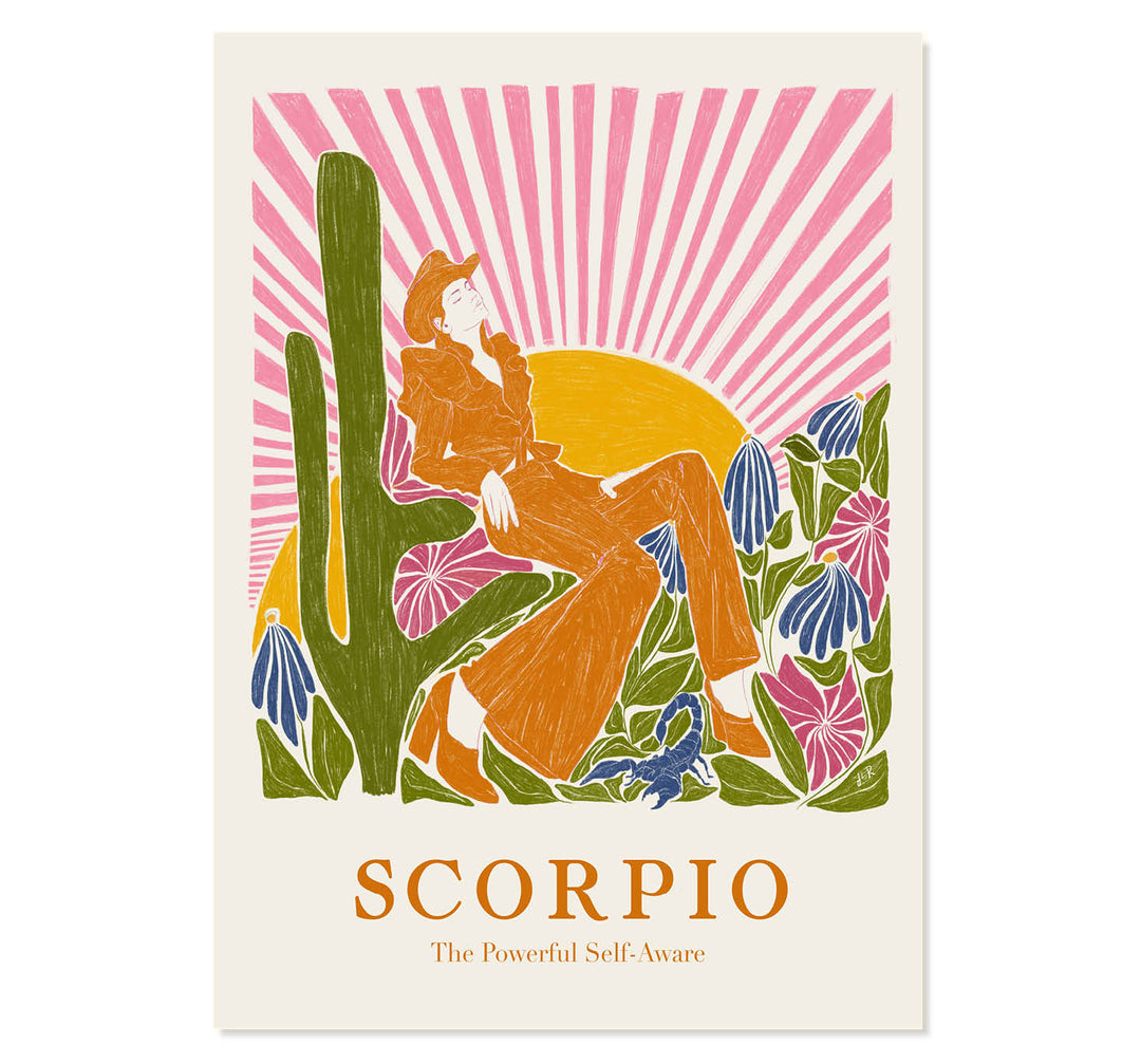 Scorpio: The Powerful Self-Aware Art Print