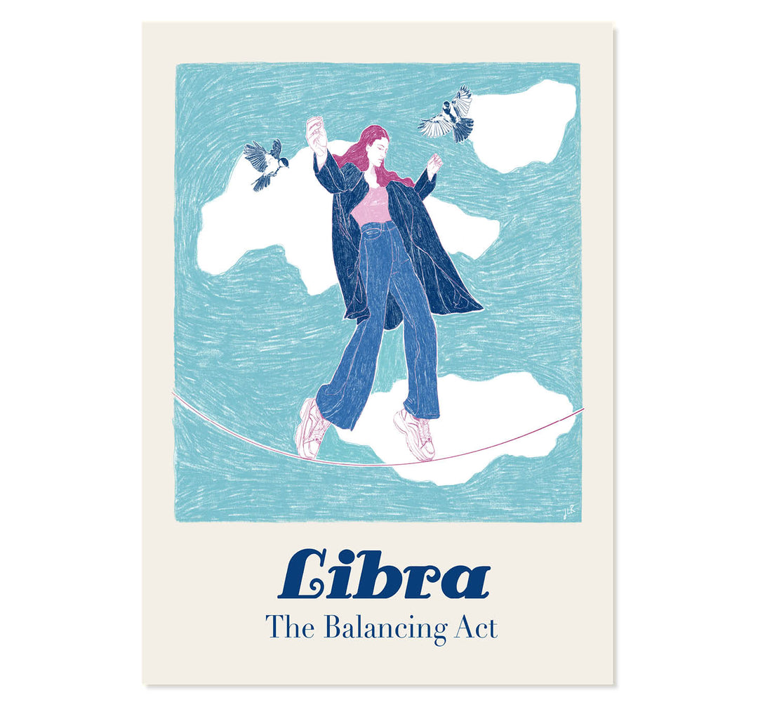 Libra: The Balancing Act Art Print