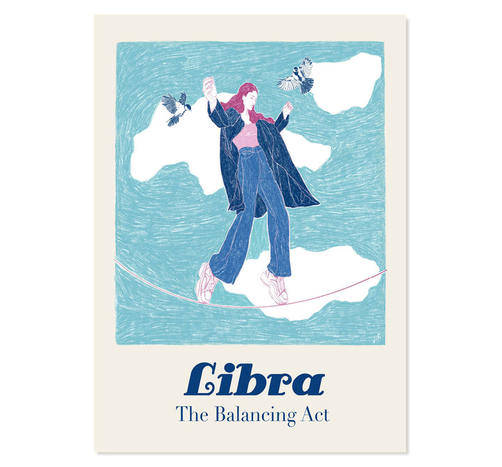 Libra: The Balancing Act Art Print