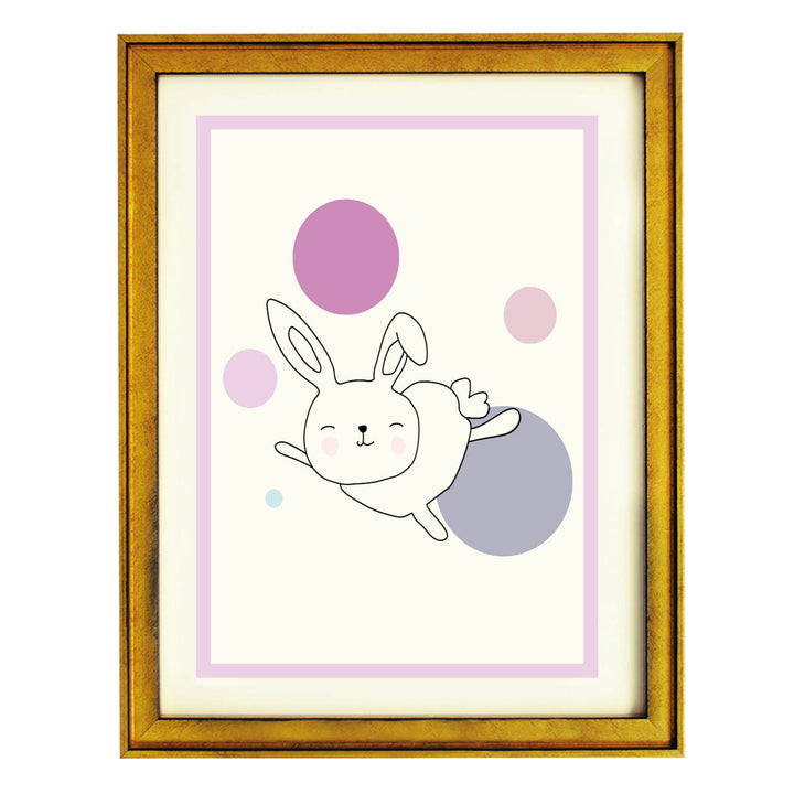 Astra the Space Rabbit Art Print