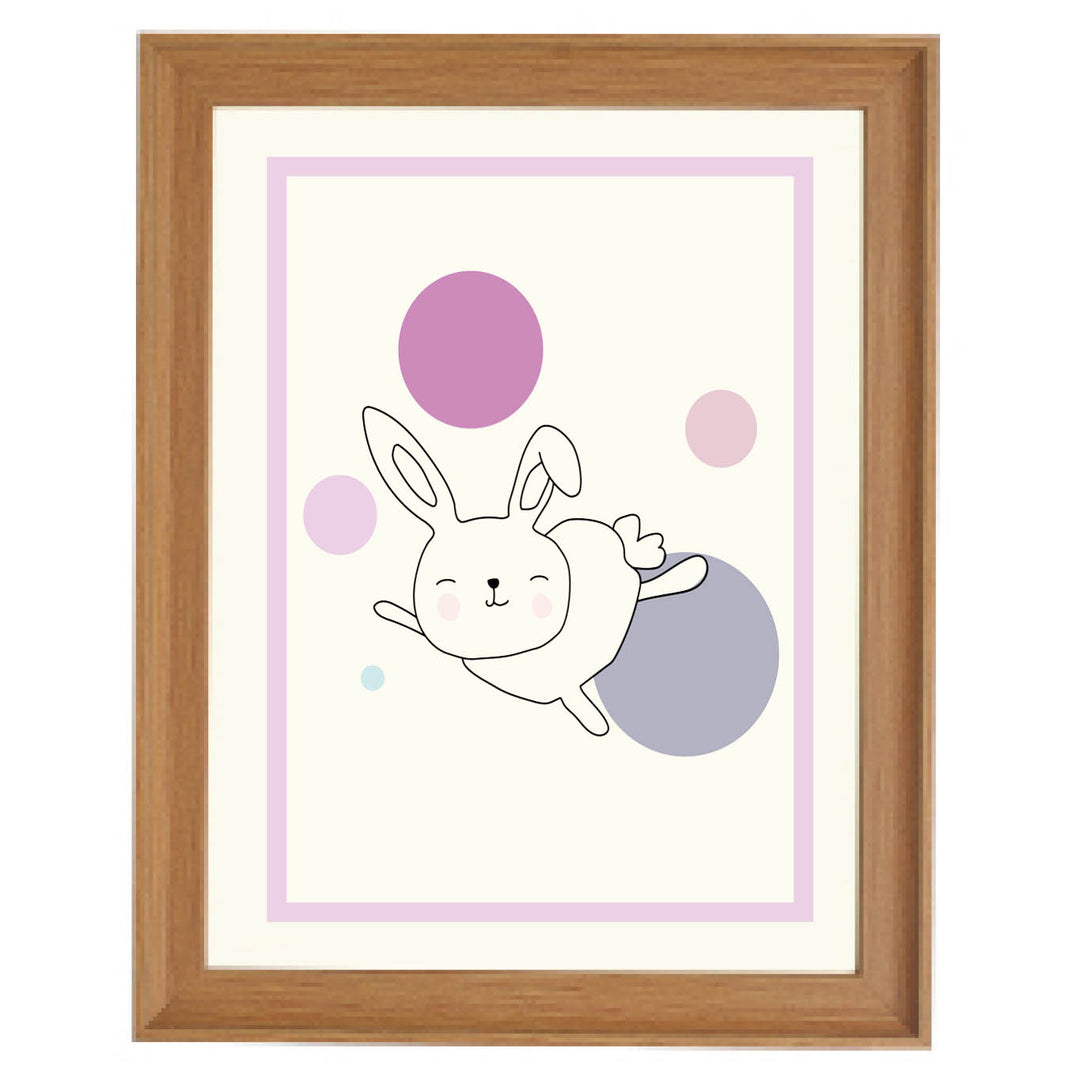 Astra the Space Rabbit Art Print