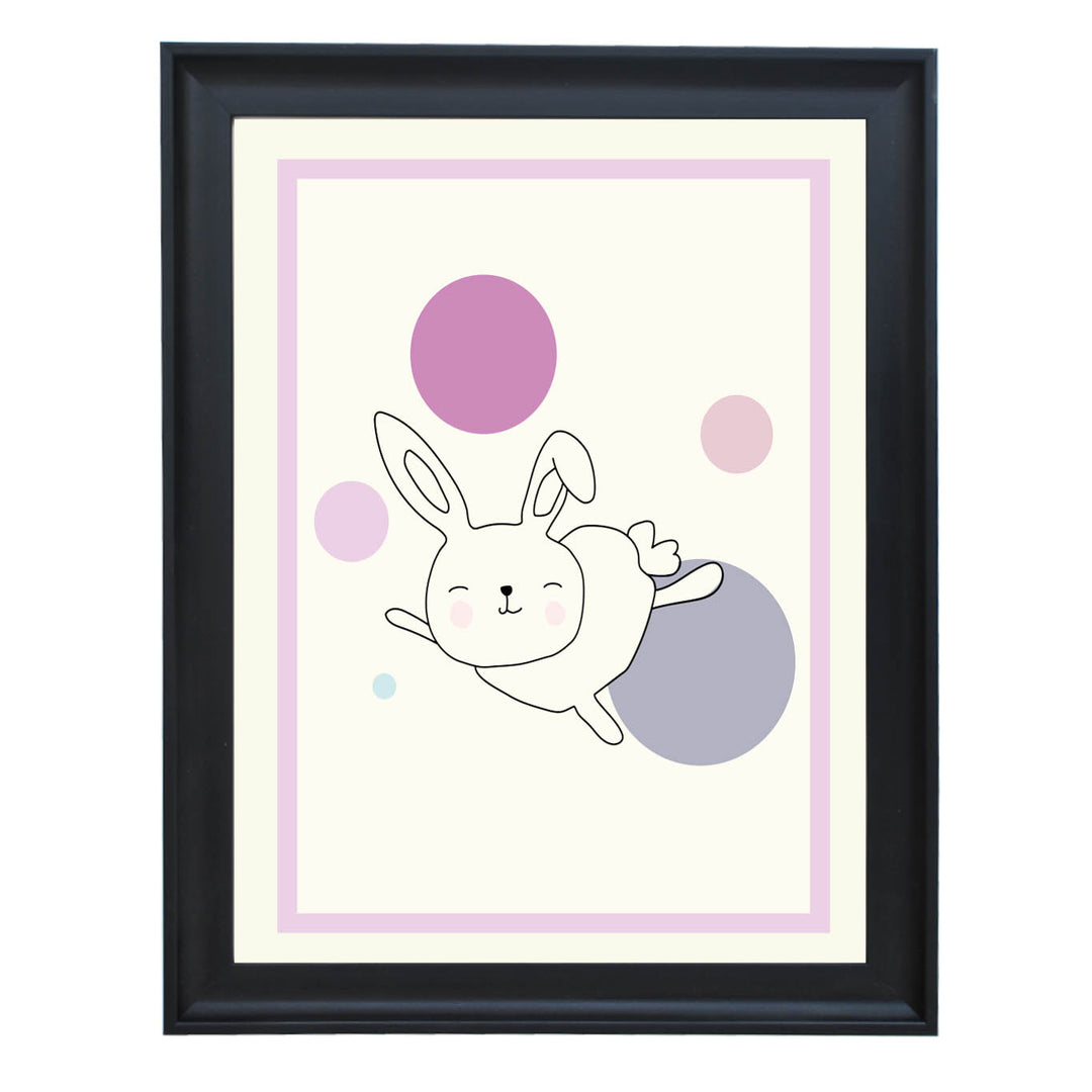 Astra the Space Rabbit Art Print