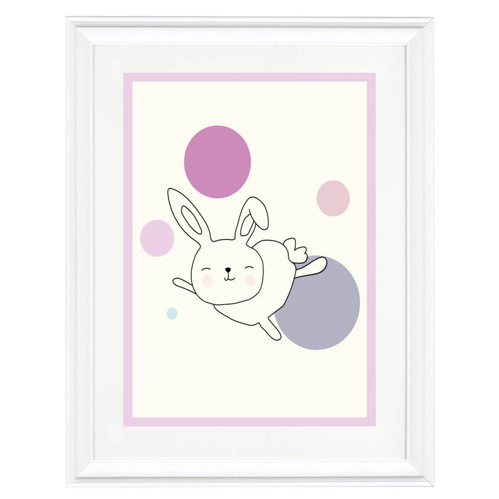 Astra the Space Rabbit Art Print