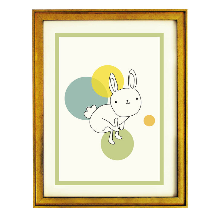 Luna the Space Rabbit Art Print