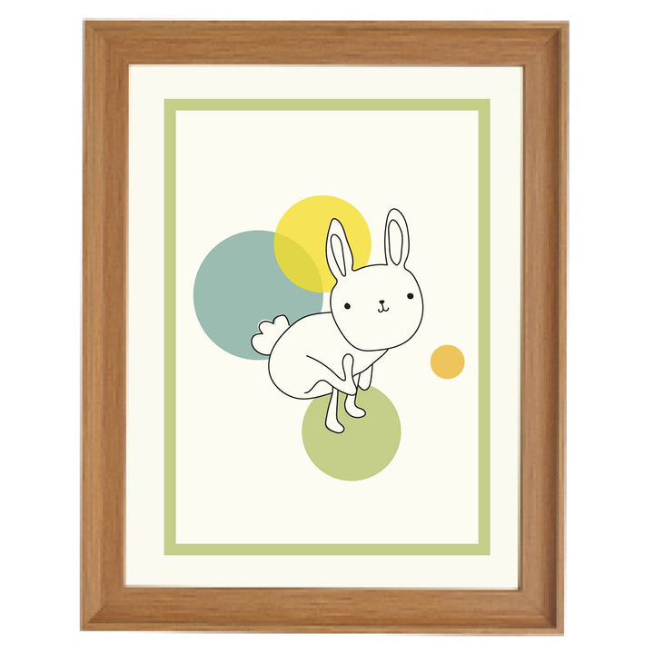 Luna the Space Rabbit Art Print