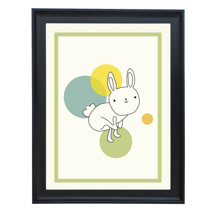 Luna the Space Rabbit Art Print