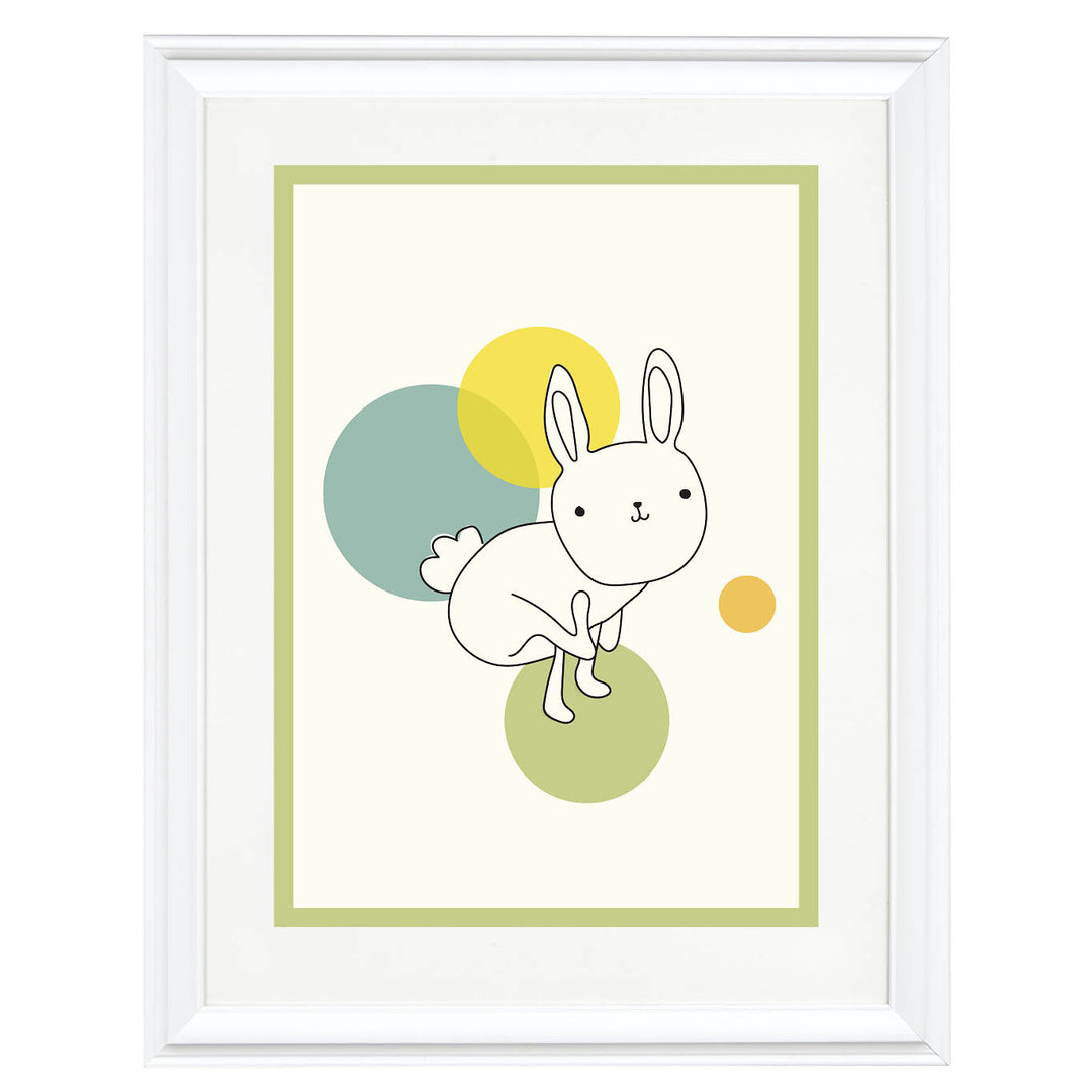 Luna the Space Rabbit Art Print