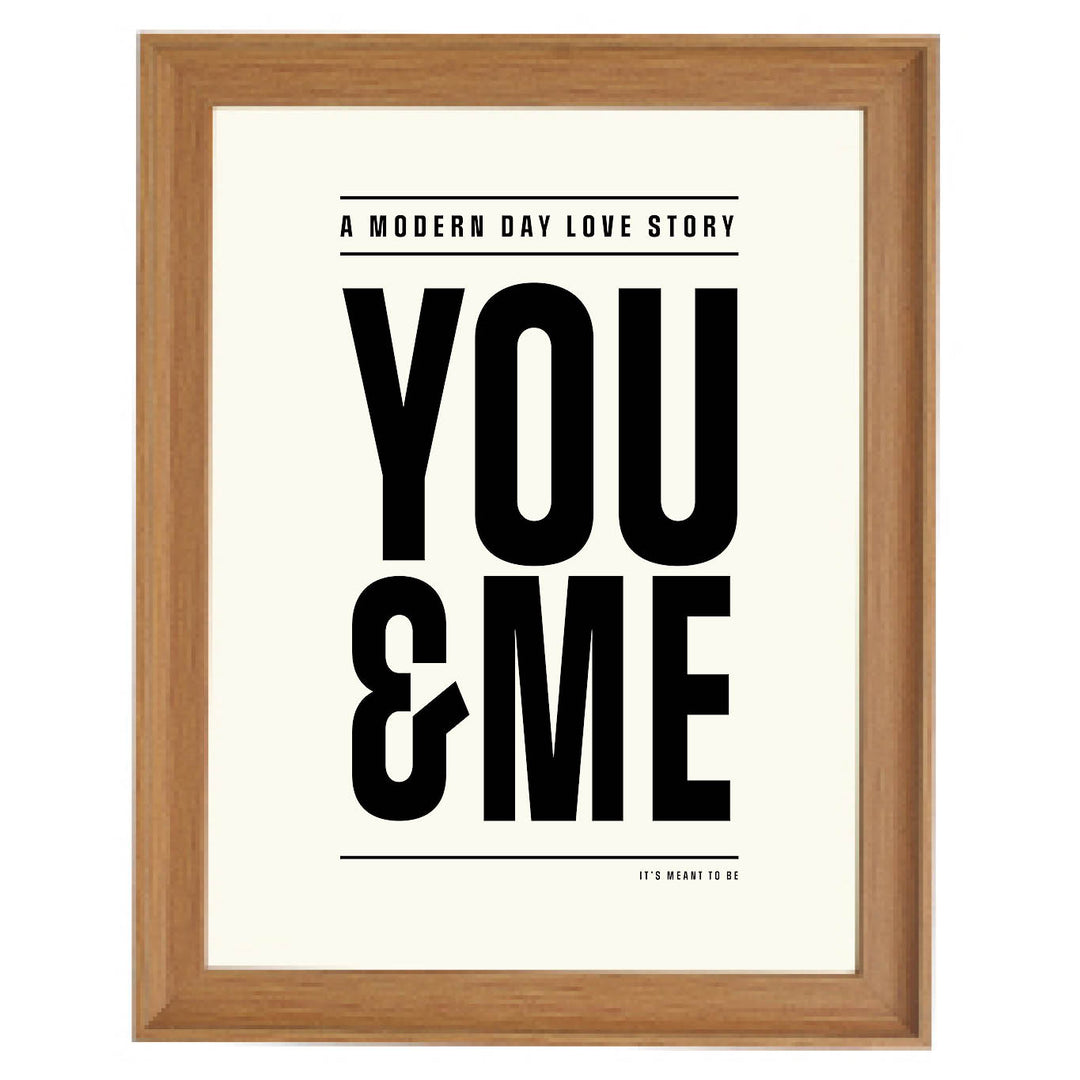 Modern Day Love Story Art Print