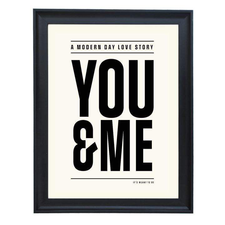 Modern Day Love Story Art Print