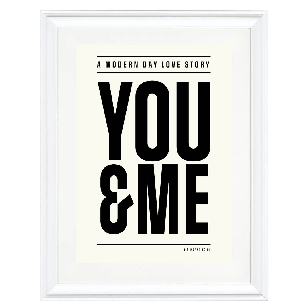 Modern Day Love Story Art Print