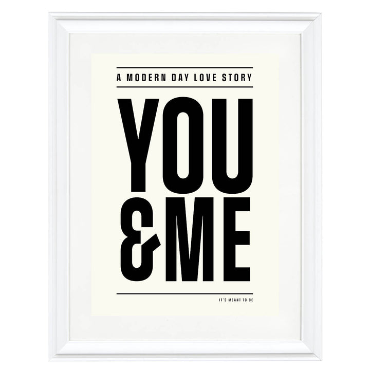 Modern Day Love Story Art Print