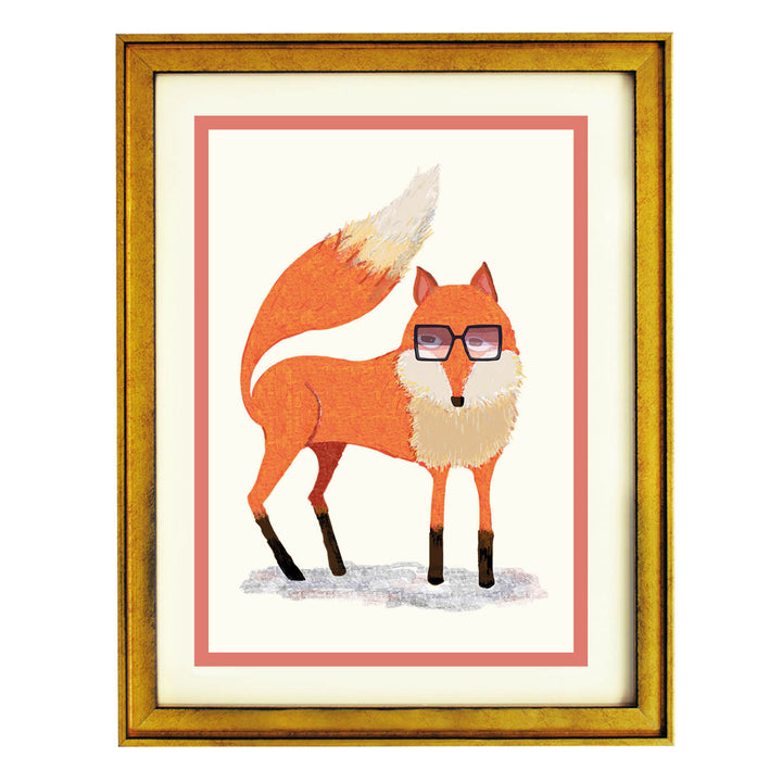 Fox with Sunglasses Art Print